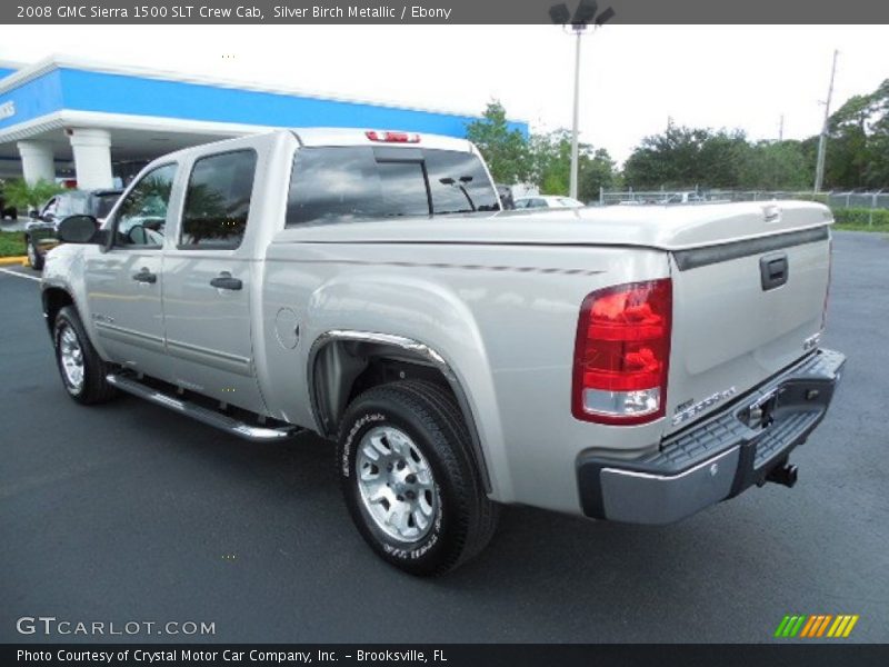 Silver Birch Metallic / Ebony 2008 GMC Sierra 1500 SLT Crew Cab