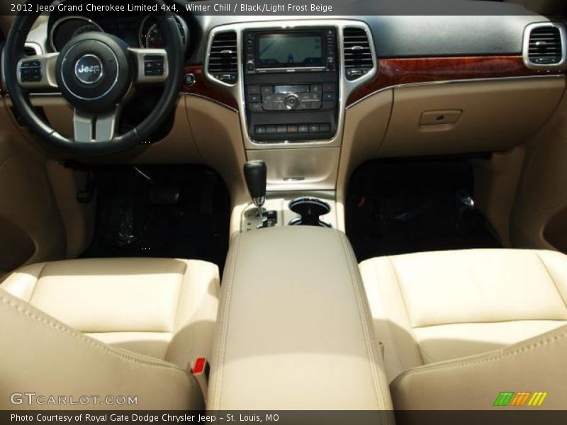 Winter Chill / Black/Light Frost Beige 2012 Jeep Grand Cherokee Limited 4x4