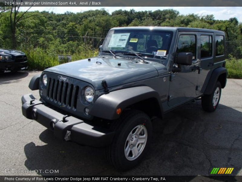 Anvil / Black 2014 Jeep Wrangler Unlimited Sport 4x4
