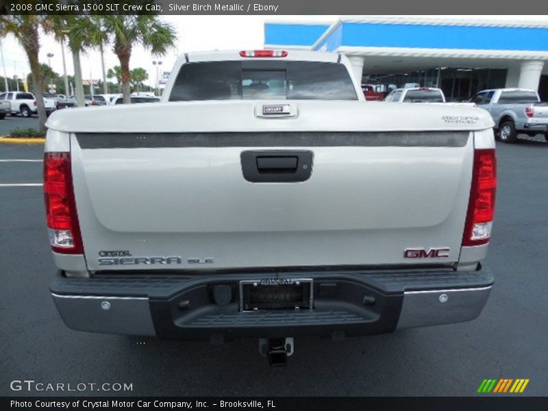 Silver Birch Metallic / Ebony 2008 GMC Sierra 1500 SLT Crew Cab