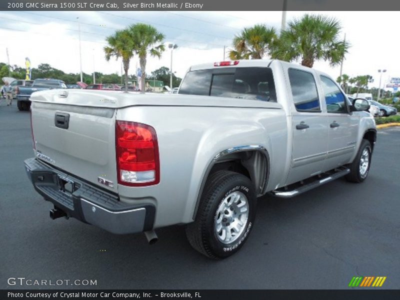 Silver Birch Metallic / Ebony 2008 GMC Sierra 1500 SLT Crew Cab