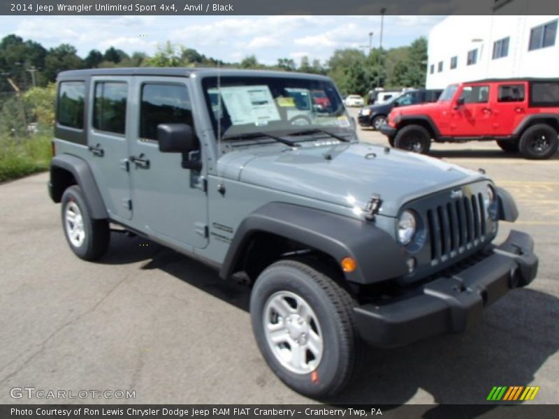 Front 3/4 View of 2014 Wrangler Unlimited Sport 4x4