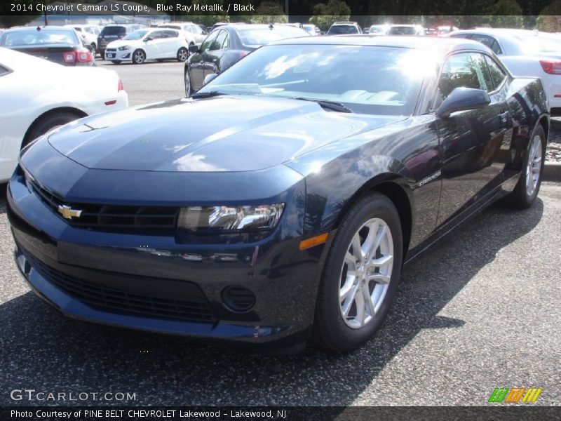 Blue Ray Metallic / Black 2014 Chevrolet Camaro LS Coupe