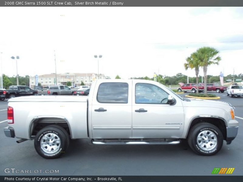 Silver Birch Metallic / Ebony 2008 GMC Sierra 1500 SLT Crew Cab
