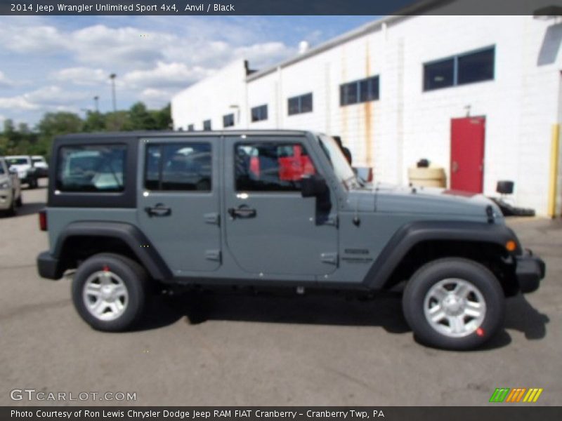 Anvil / Black 2014 Jeep Wrangler Unlimited Sport 4x4