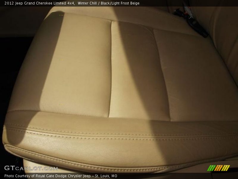 Winter Chill / Black/Light Frost Beige 2012 Jeep Grand Cherokee Limited 4x4