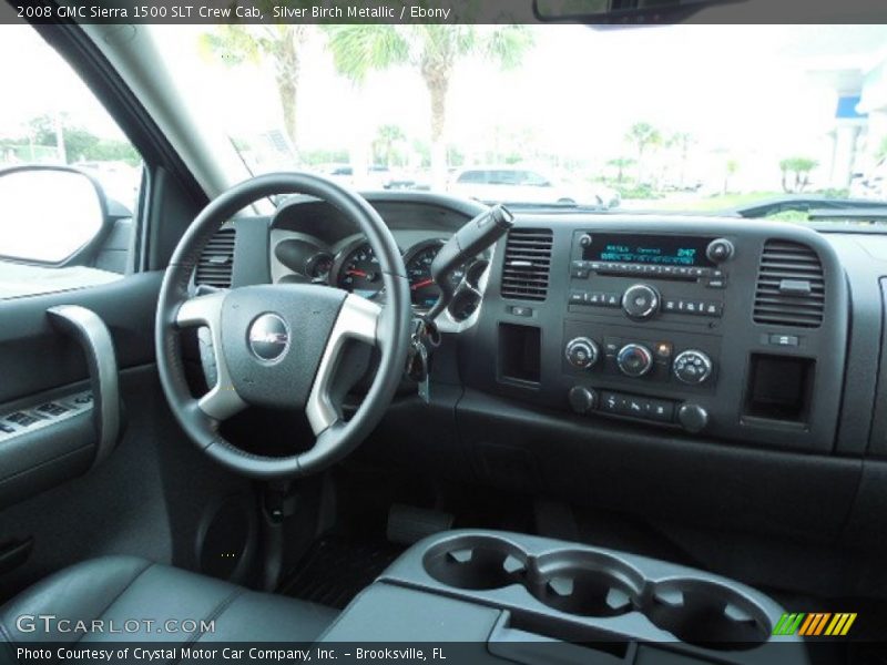 Silver Birch Metallic / Ebony 2008 GMC Sierra 1500 SLT Crew Cab