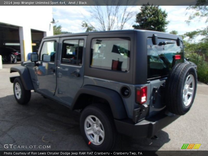 Anvil / Black 2014 Jeep Wrangler Unlimited Sport 4x4