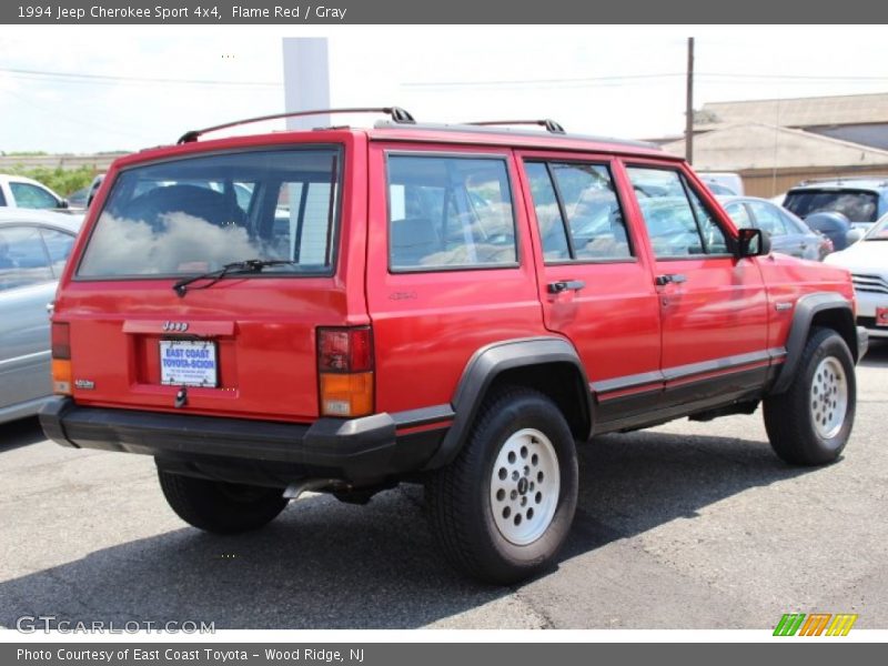 Flame Red / Gray 1994 Jeep Cherokee Sport 4x4