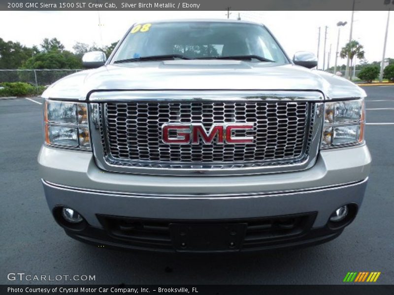 Silver Birch Metallic / Ebony 2008 GMC Sierra 1500 SLT Crew Cab