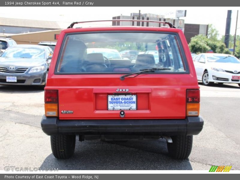 Flame Red / Gray 1994 Jeep Cherokee Sport 4x4