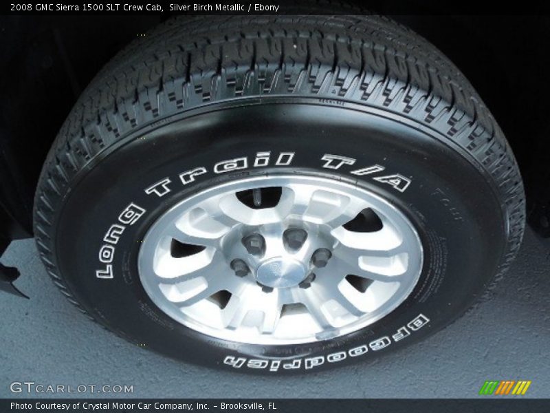 Silver Birch Metallic / Ebony 2008 GMC Sierra 1500 SLT Crew Cab