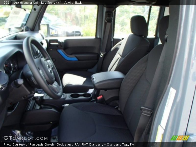 Anvil / Black 2014 Jeep Wrangler Unlimited Sport 4x4