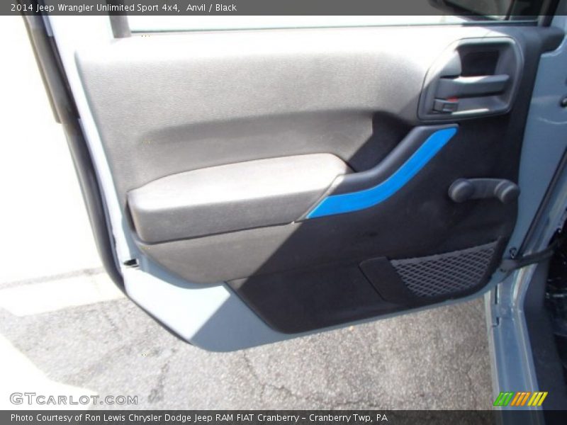 Anvil / Black 2014 Jeep Wrangler Unlimited Sport 4x4