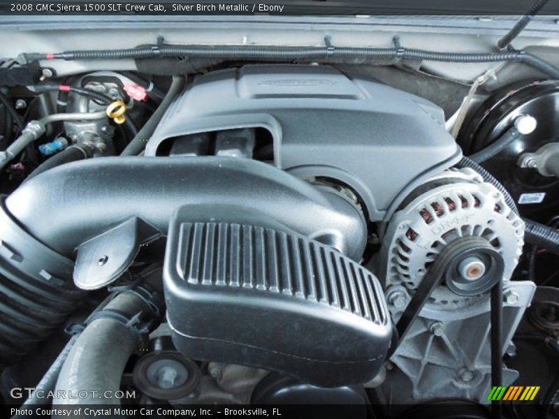 Silver Birch Metallic / Ebony 2008 GMC Sierra 1500 SLT Crew Cab
