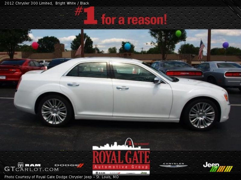 Bright White / Black 2012 Chrysler 300 Limited