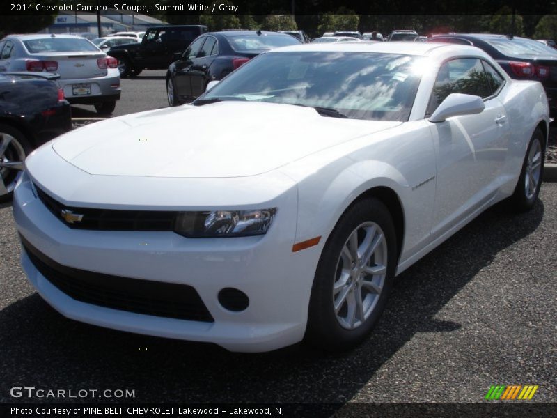 Summit White / Gray 2014 Chevrolet Camaro LS Coupe