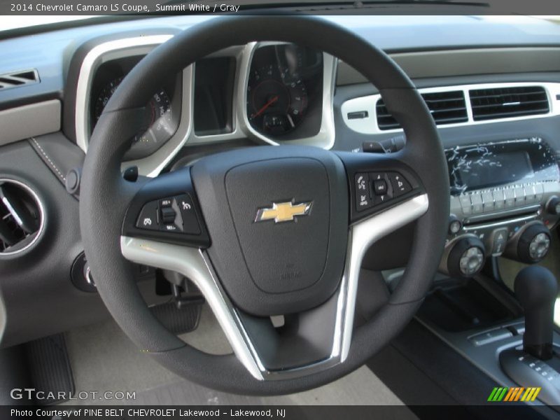 Summit White / Gray 2014 Chevrolet Camaro LS Coupe