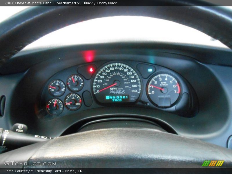 Black / Ebony Black 2004 Chevrolet Monte Carlo Supercharged SS