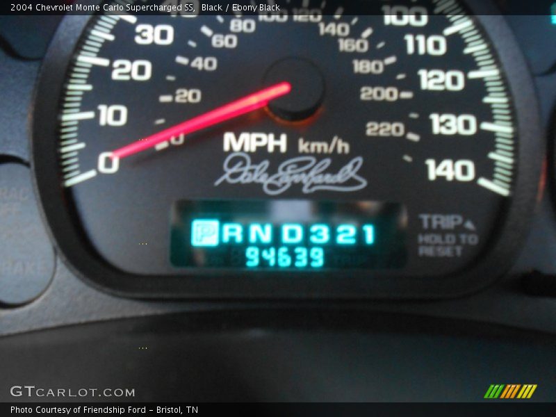 Black / Ebony Black 2004 Chevrolet Monte Carlo Supercharged SS