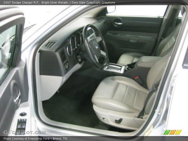 Bright Silver Metallic / Dark Slate Gray/Light Graystone 2007 Dodge Charger R/T