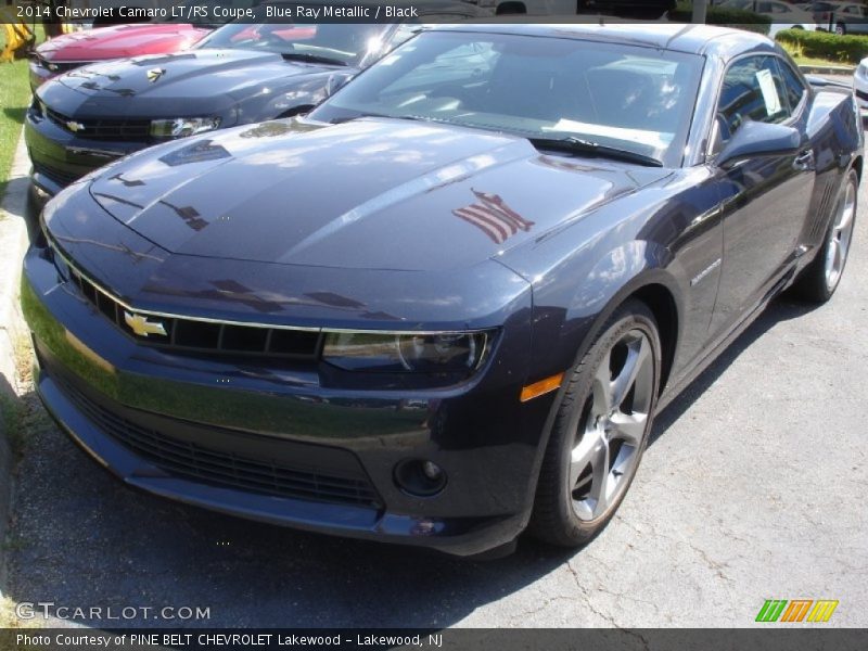 Blue Ray Metallic / Black 2014 Chevrolet Camaro LT/RS Coupe