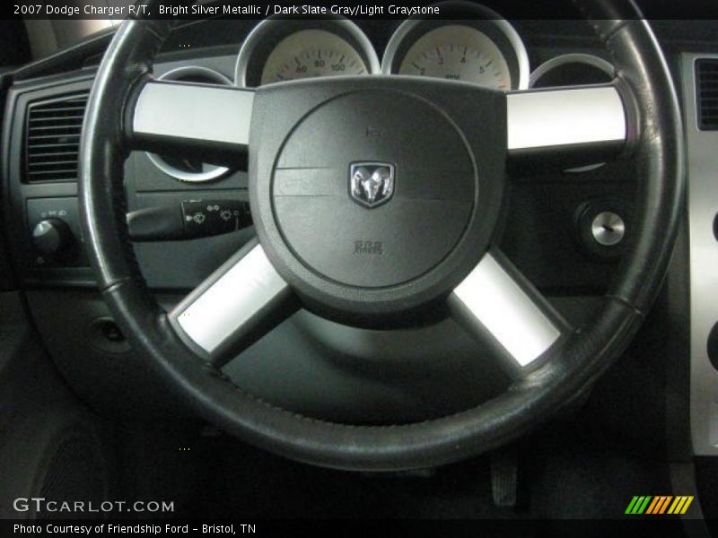 Bright Silver Metallic / Dark Slate Gray/Light Graystone 2007 Dodge Charger R/T