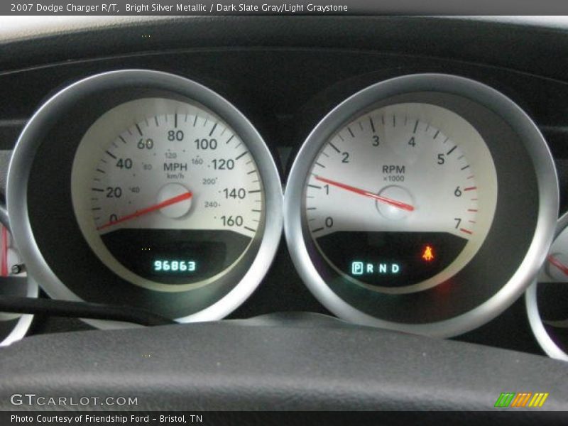 Bright Silver Metallic / Dark Slate Gray/Light Graystone 2007 Dodge Charger R/T
