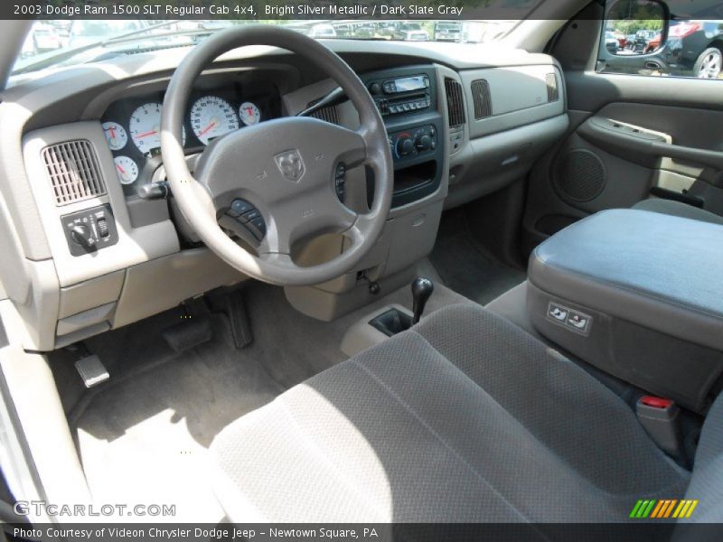 Bright Silver Metallic / Dark Slate Gray 2003 Dodge Ram 1500 SLT Regular Cab 4x4