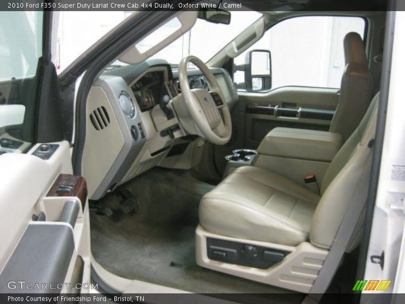 Oxford White / Camel 2010 Ford F350 Super Duty Lariat Crew Cab 4x4 Dually