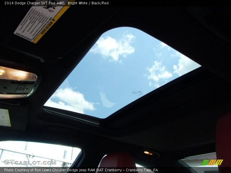 Sunroof of 2014 Charger SXT Plus AWD