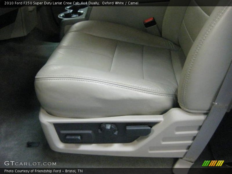 Oxford White / Camel 2010 Ford F350 Super Duty Lariat Crew Cab 4x4 Dually