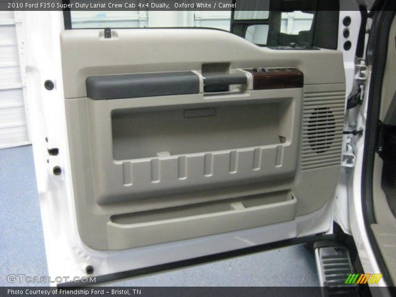 Oxford White / Camel 2010 Ford F350 Super Duty Lariat Crew Cab 4x4 Dually