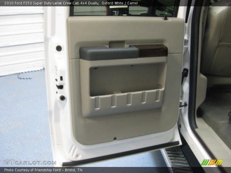 Oxford White / Camel 2010 Ford F350 Super Duty Lariat Crew Cab 4x4 Dually
