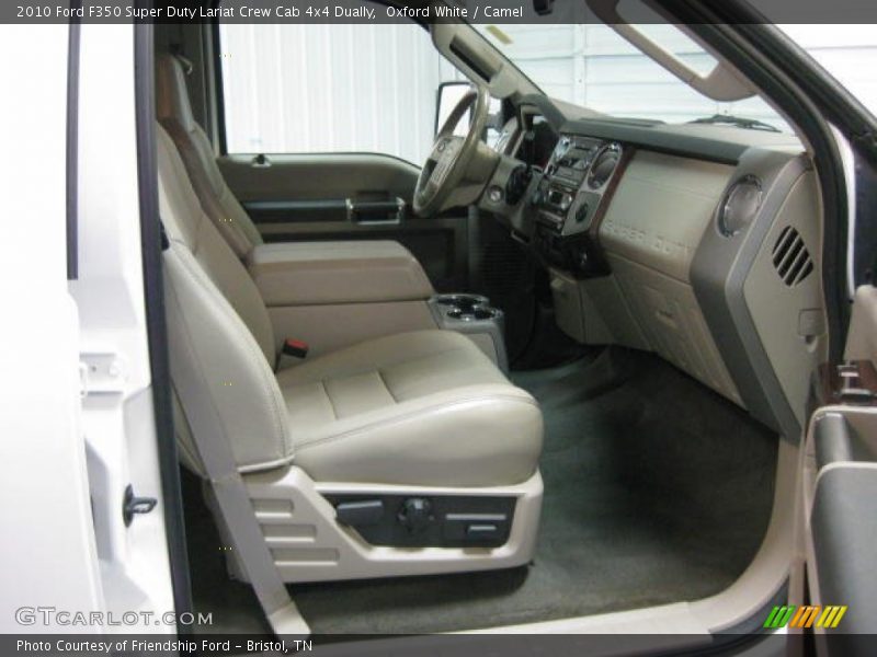 Oxford White / Camel 2010 Ford F350 Super Duty Lariat Crew Cab 4x4 Dually