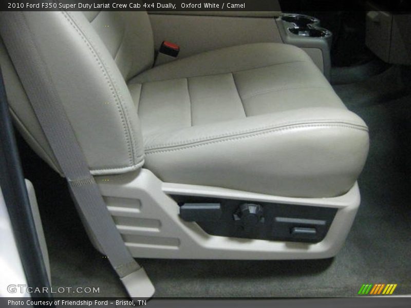 Oxford White / Camel 2010 Ford F350 Super Duty Lariat Crew Cab 4x4 Dually