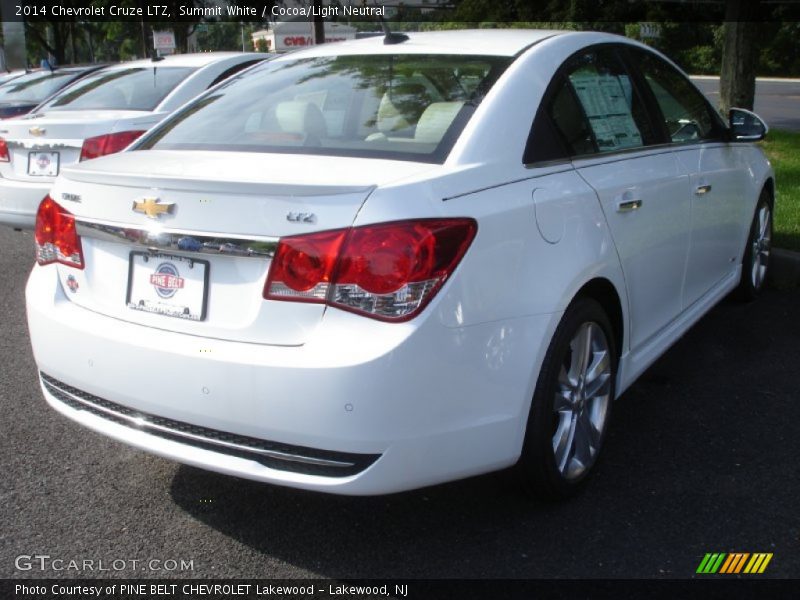 Summit White / Cocoa/Light Neutral 2014 Chevrolet Cruze LTZ
