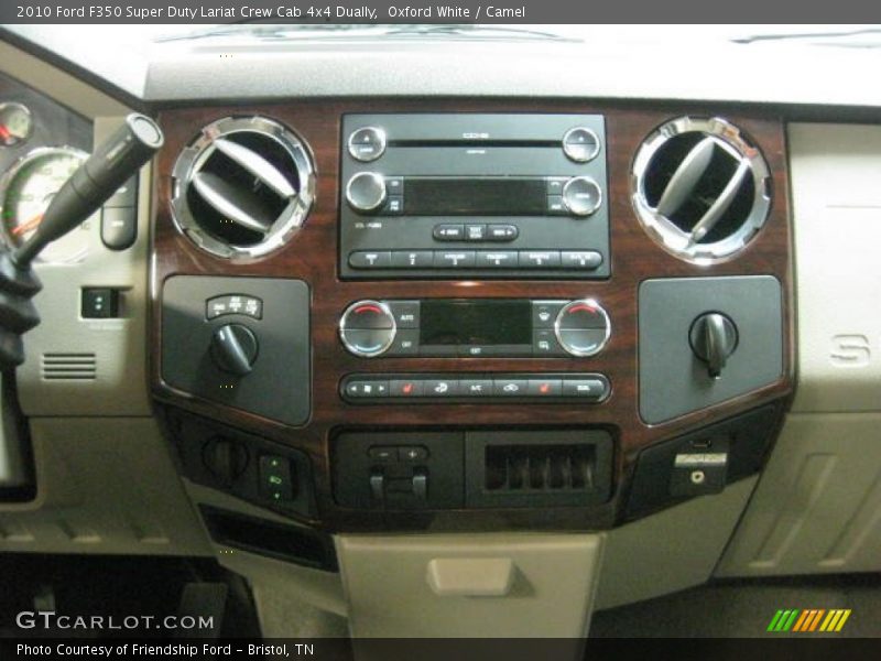 Oxford White / Camel 2010 Ford F350 Super Duty Lariat Crew Cab 4x4 Dually