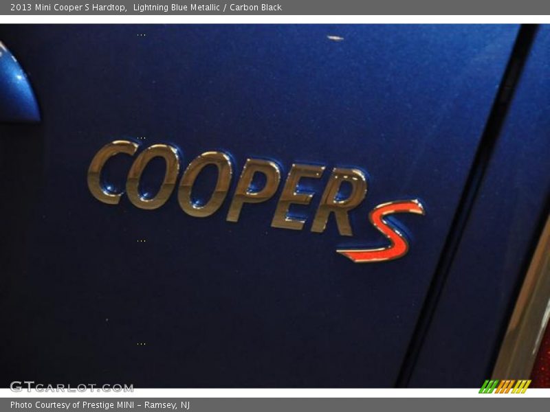 Lightning Blue Metallic / Carbon Black 2013 Mini Cooper S Hardtop