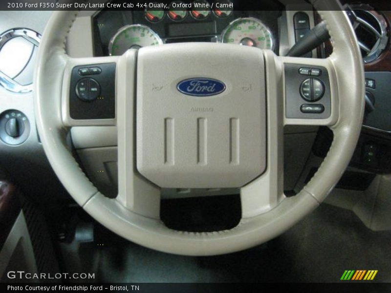 Oxford White / Camel 2010 Ford F350 Super Duty Lariat Crew Cab 4x4 Dually