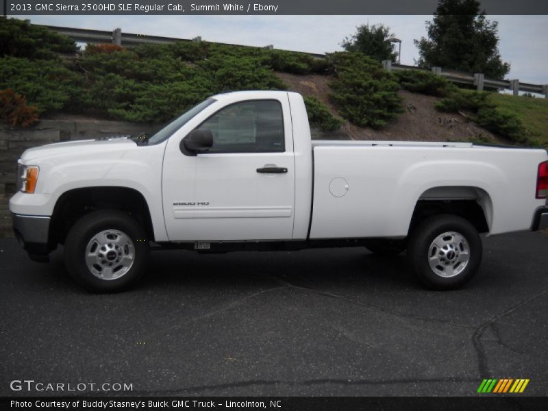 Summit White / Ebony 2013 GMC Sierra 2500HD SLE Regular Cab