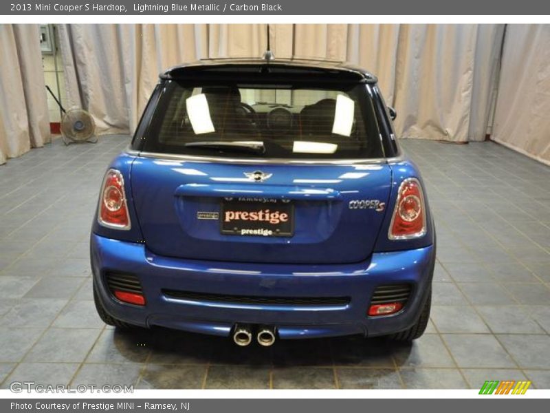 Lightning Blue Metallic / Carbon Black 2013 Mini Cooper S Hardtop