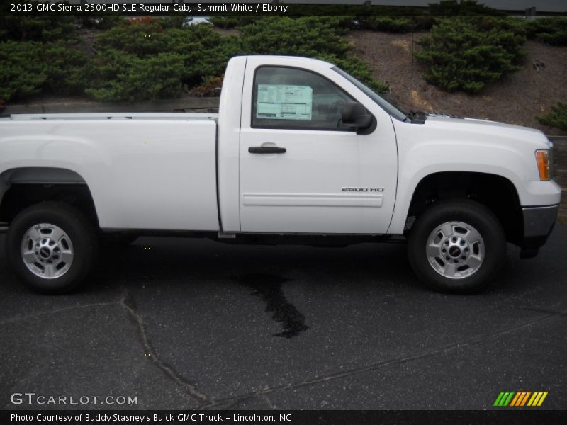 Summit White / Ebony 2013 GMC Sierra 2500HD SLE Regular Cab