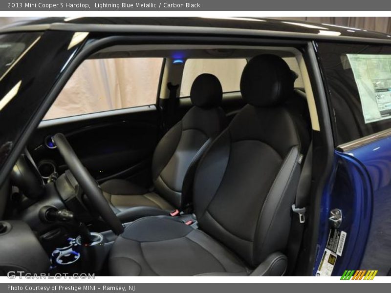 Lightning Blue Metallic / Carbon Black 2013 Mini Cooper S Hardtop