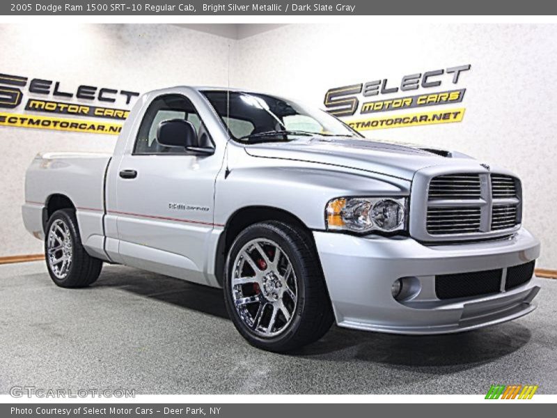 Bright Silver Metallic / Dark Slate Gray 2005 Dodge Ram 1500 SRT-10 Regular Cab
