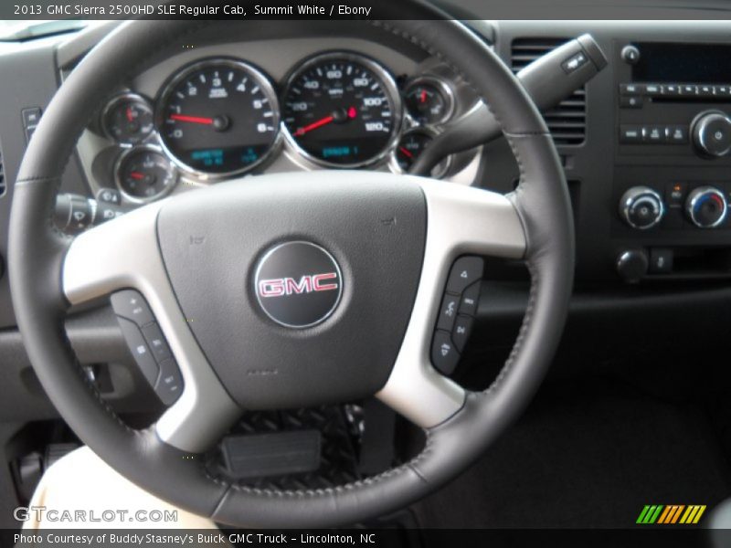 Summit White / Ebony 2013 GMC Sierra 2500HD SLE Regular Cab