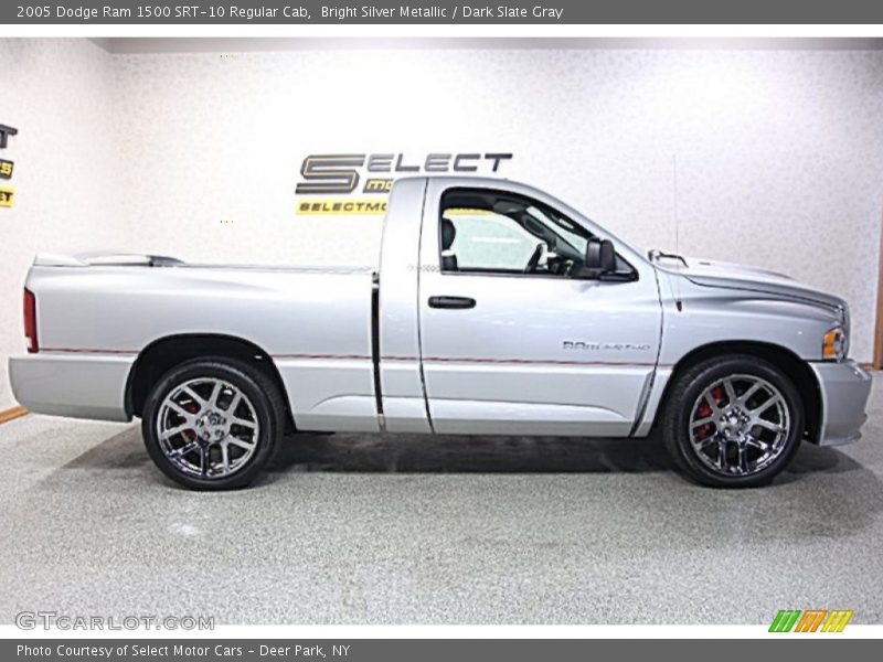 Bright Silver Metallic / Dark Slate Gray 2005 Dodge Ram 1500 SRT-10 Regular Cab