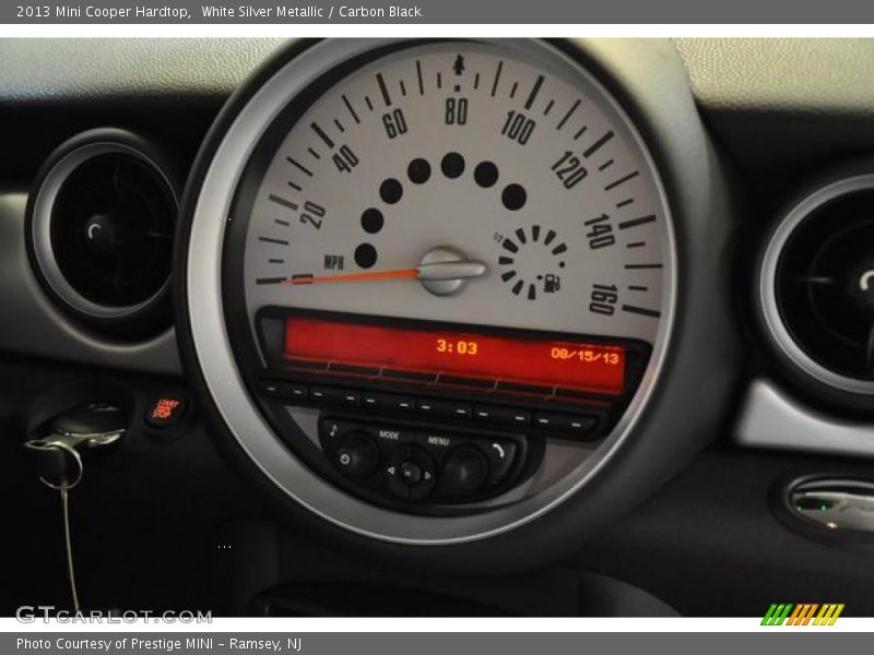 White Silver Metallic / Carbon Black 2013 Mini Cooper Hardtop