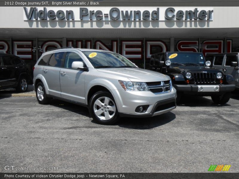 Bright Silver Metallic / Black 2012 Dodge Journey SXT