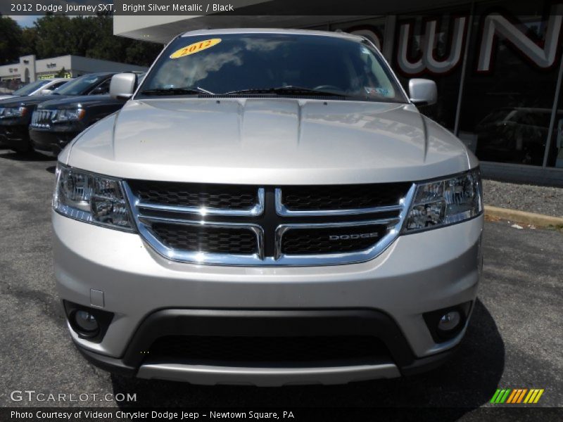 Bright Silver Metallic / Black 2012 Dodge Journey SXT